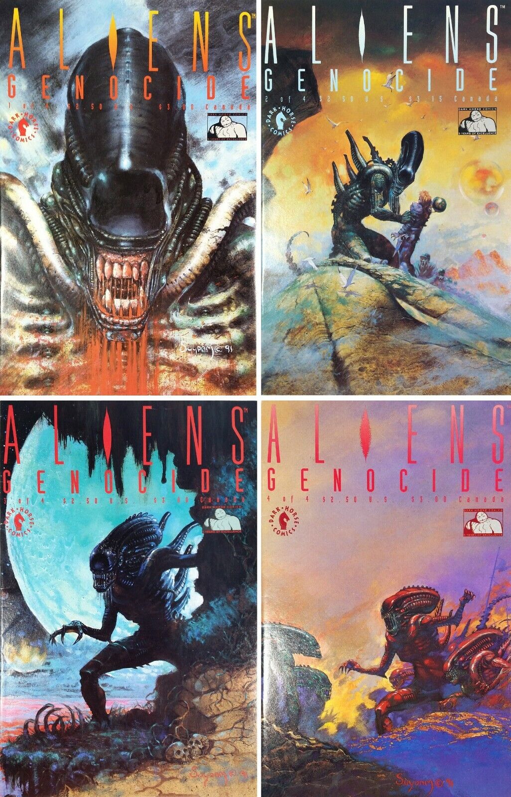Aliens Genocide #1 - #4 (1991) Dark Horse Comics  Set of 4