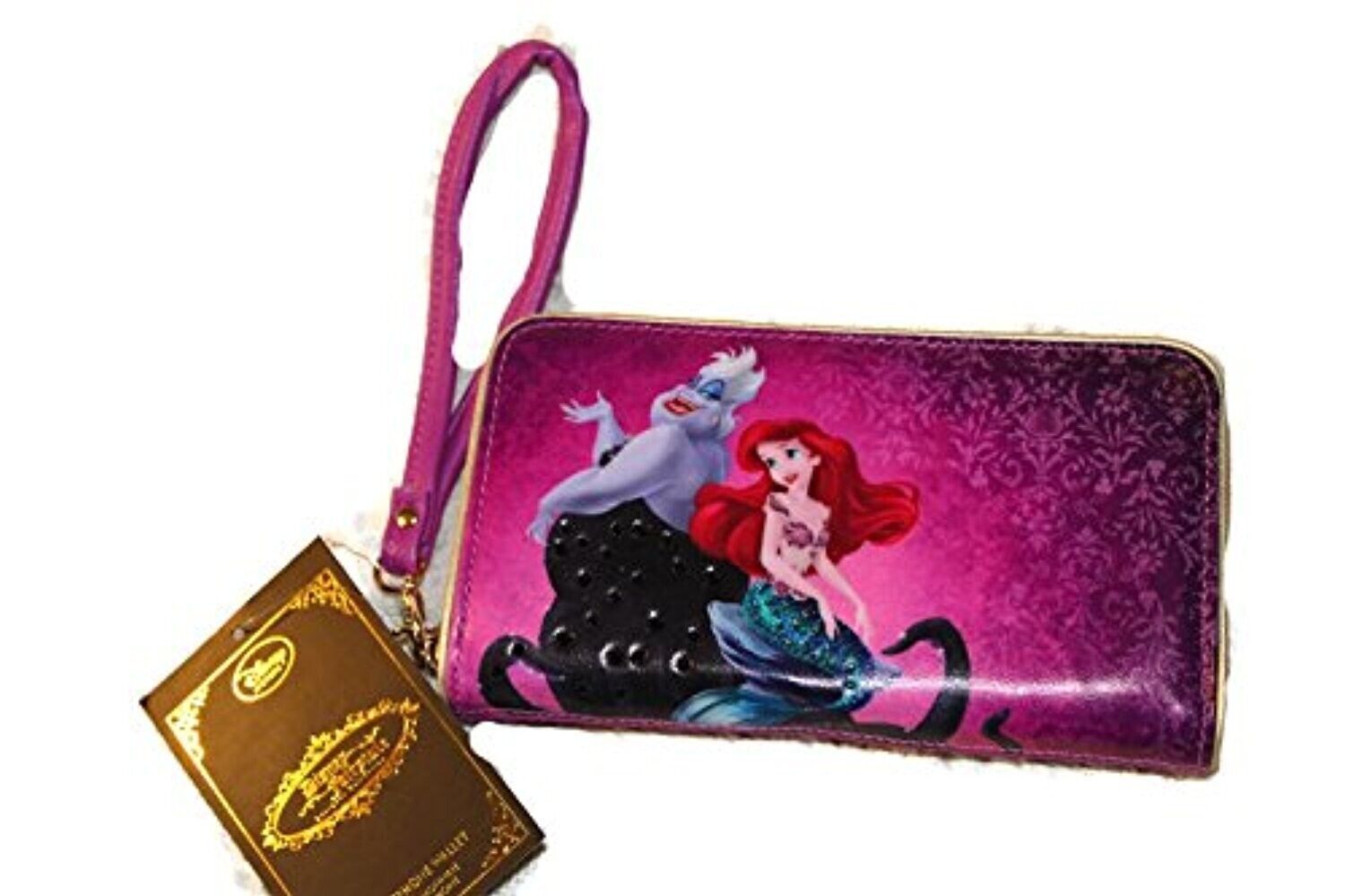New Disney Store Little Mermaid Ariel Ursula Smartphone Wallet 2015 Rhinestones