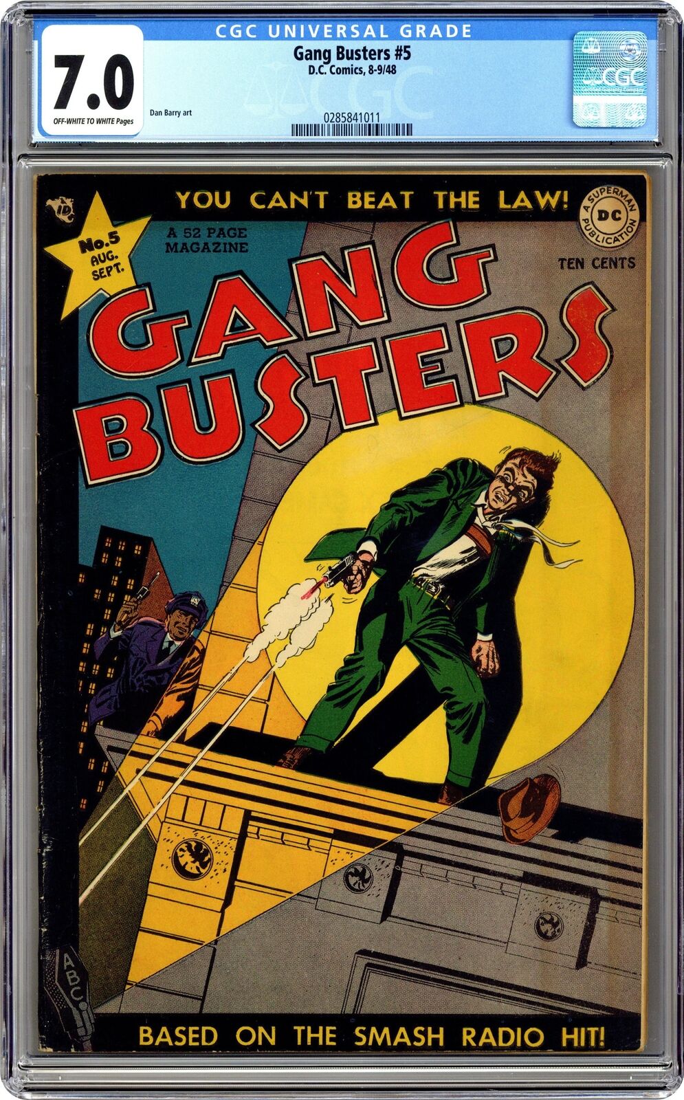 Gang Busters #5 CGC 7.0 1948 0285841011