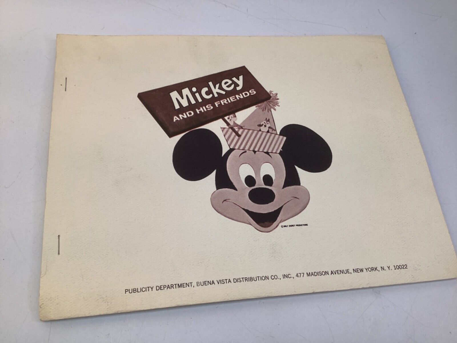 RARE 1966 Disney Mickey Mouse & Friends Photo Press Kit (K2-2)