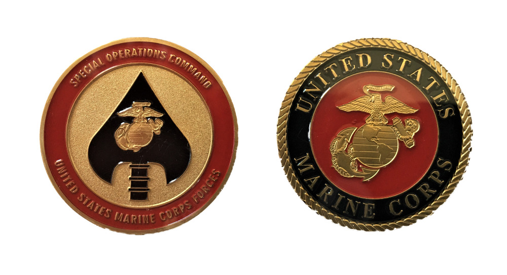 USMC Force Recon MARSOC Challenge Coin (MCRD Amphib Infantry Pendleton Lejeune)