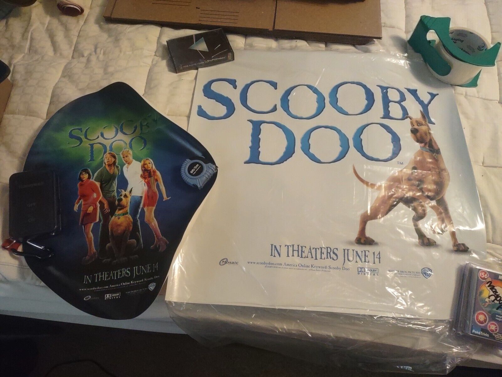 Vintage 2002 Scooby Doo Movie Theater Static Clings