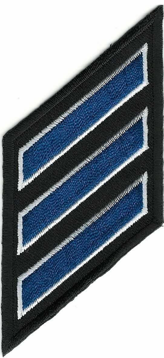 Police Three 3 Stripe Hash 15 Fifteen Year Service Stripes Insignia Patch
