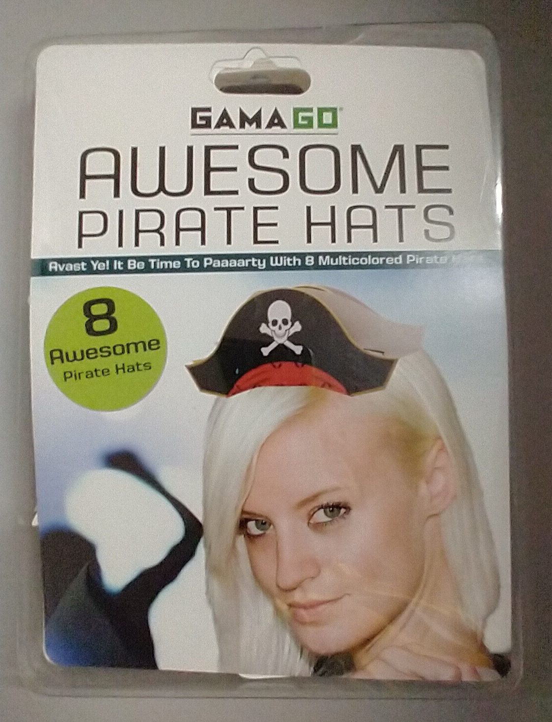 AWESOME PIRATE HATS by GamaGo - 8 Mini Pirate Hats - 2 each 4 Colors