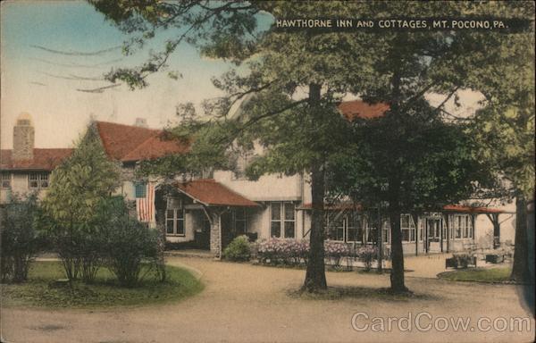 1948 Mount Pocono,PA Hawthorne Inn and Cottages Monroe County Pennsylvania