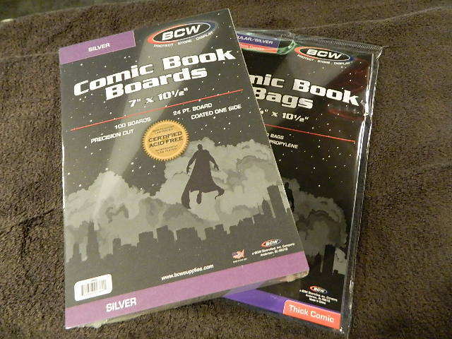100 New BCW Silver Age Thick Comic Book Bags And Boards - Acid Free - Archival