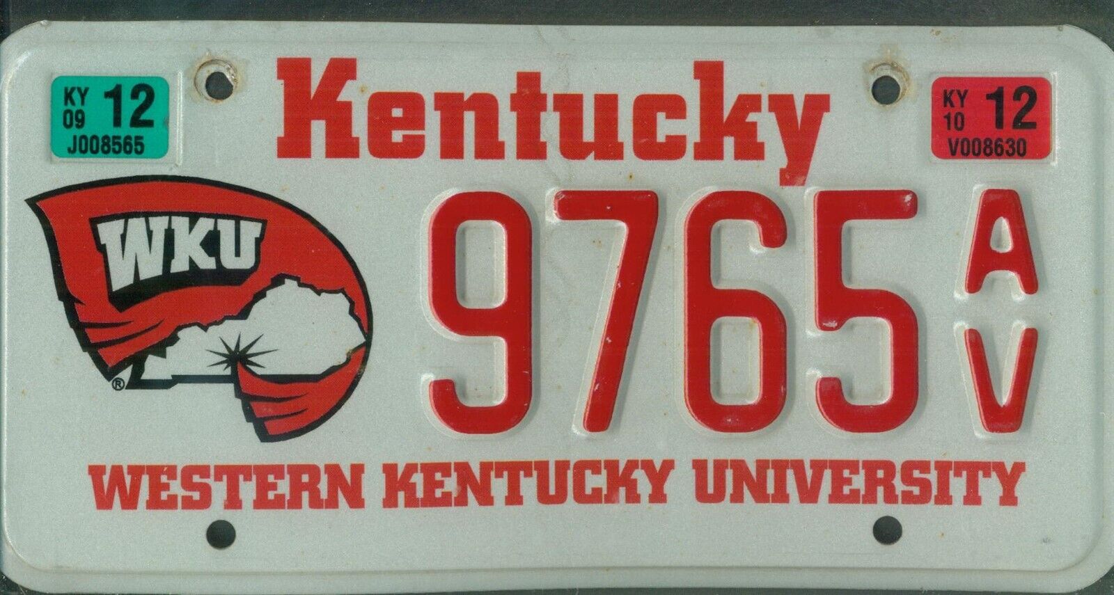 KENTUCKY 2010 license plate \