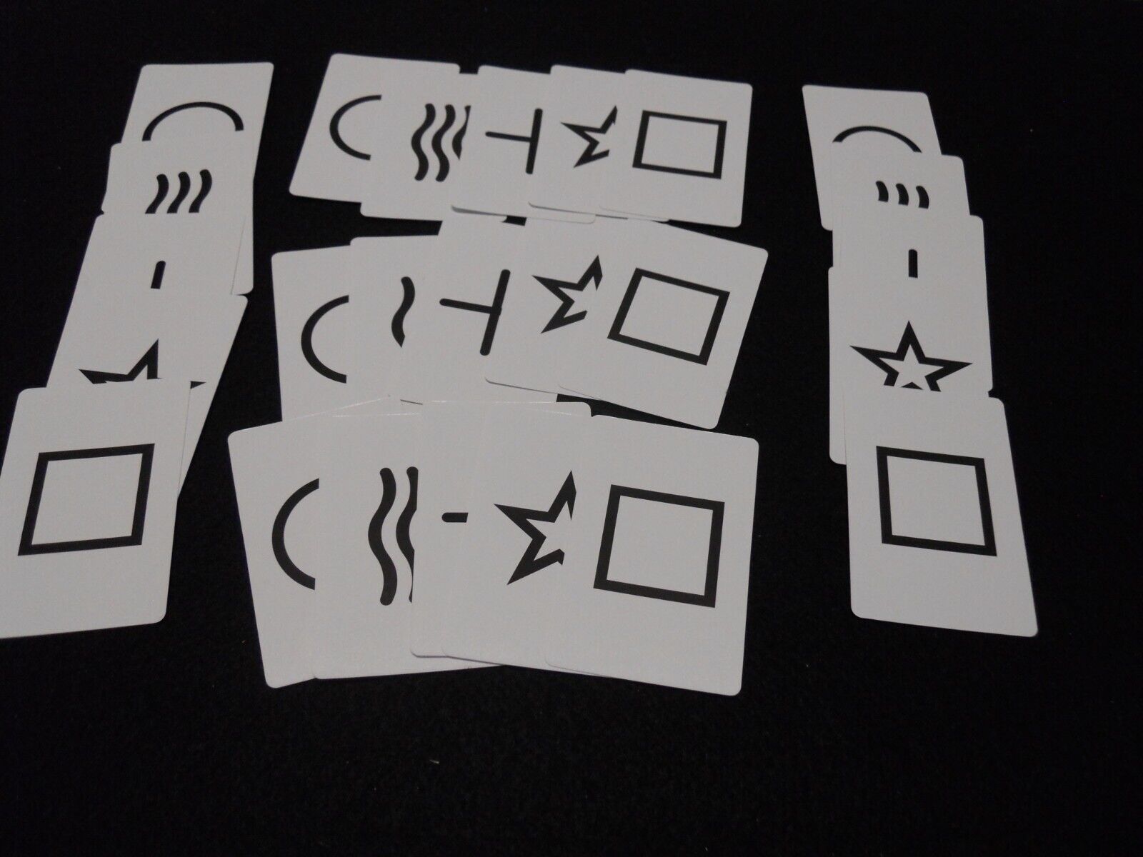 MARKED ESP CARDS Black Symbols 25 Cards Great for Mental Effects 