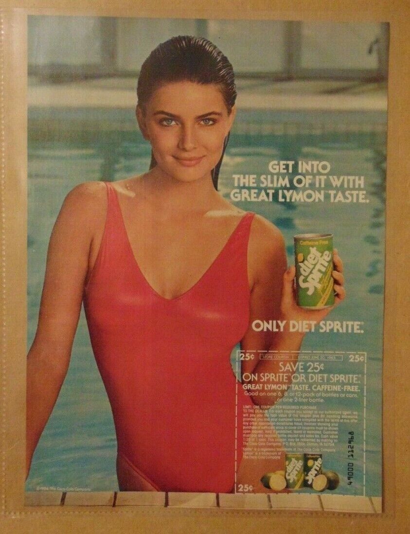 Vintage 80\'s DIET SPRITE Coca Cola COUPON Original Print Ad Advertising