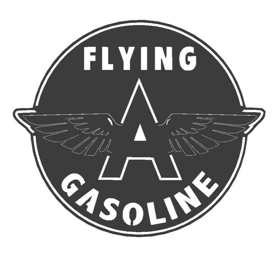 FLYING A GASOLINE SHIELD VINTAGE OIL GAS PUMP METAL SIGN MOBIL REPRODUCTION