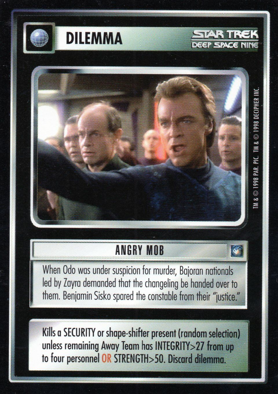 Star Trek CCG  Deep Space Nine   Individual Trading Cards 