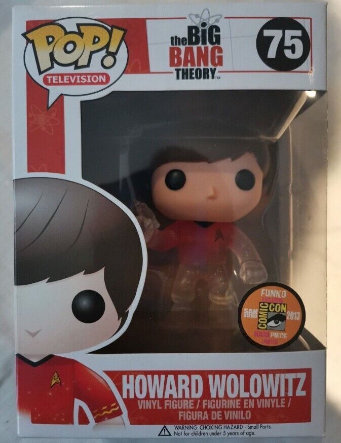 FUNKO POP The Big Bang Theory Howard Wolowitz 75# Figure New With Protector