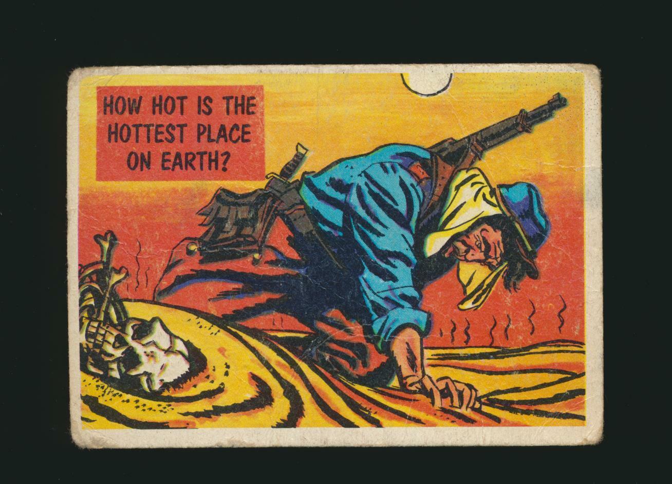 1956 Topps Isolation Booth R714-10 #16 Hottest Place On Earth
