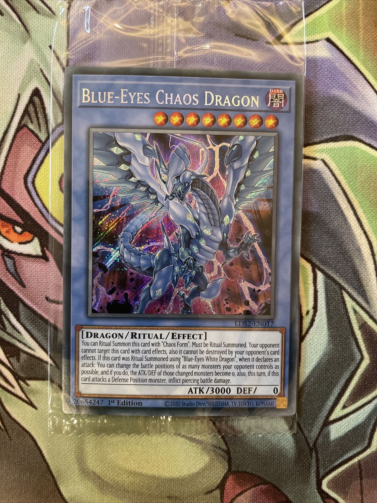LDS2-EN017 Blue-Eyes Chaos Dragon Secret Rare 1st Edition NM Yugioh Card