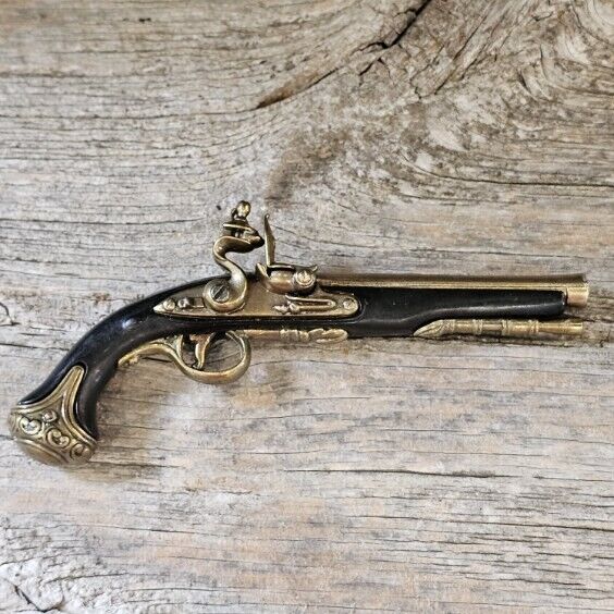 New Denix 6” Replica 1800s Flintstock Pistol London