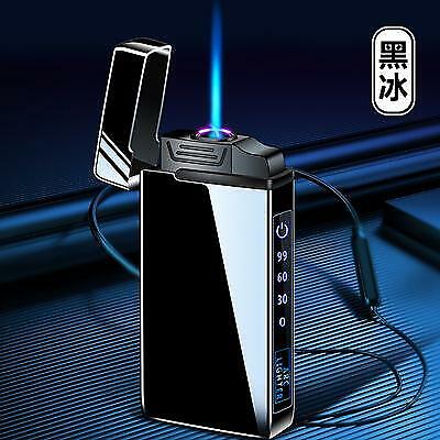 New Windproof Metal Dual Plasma Arc Lighter Jet USB Torch Lighter Gas Electric 