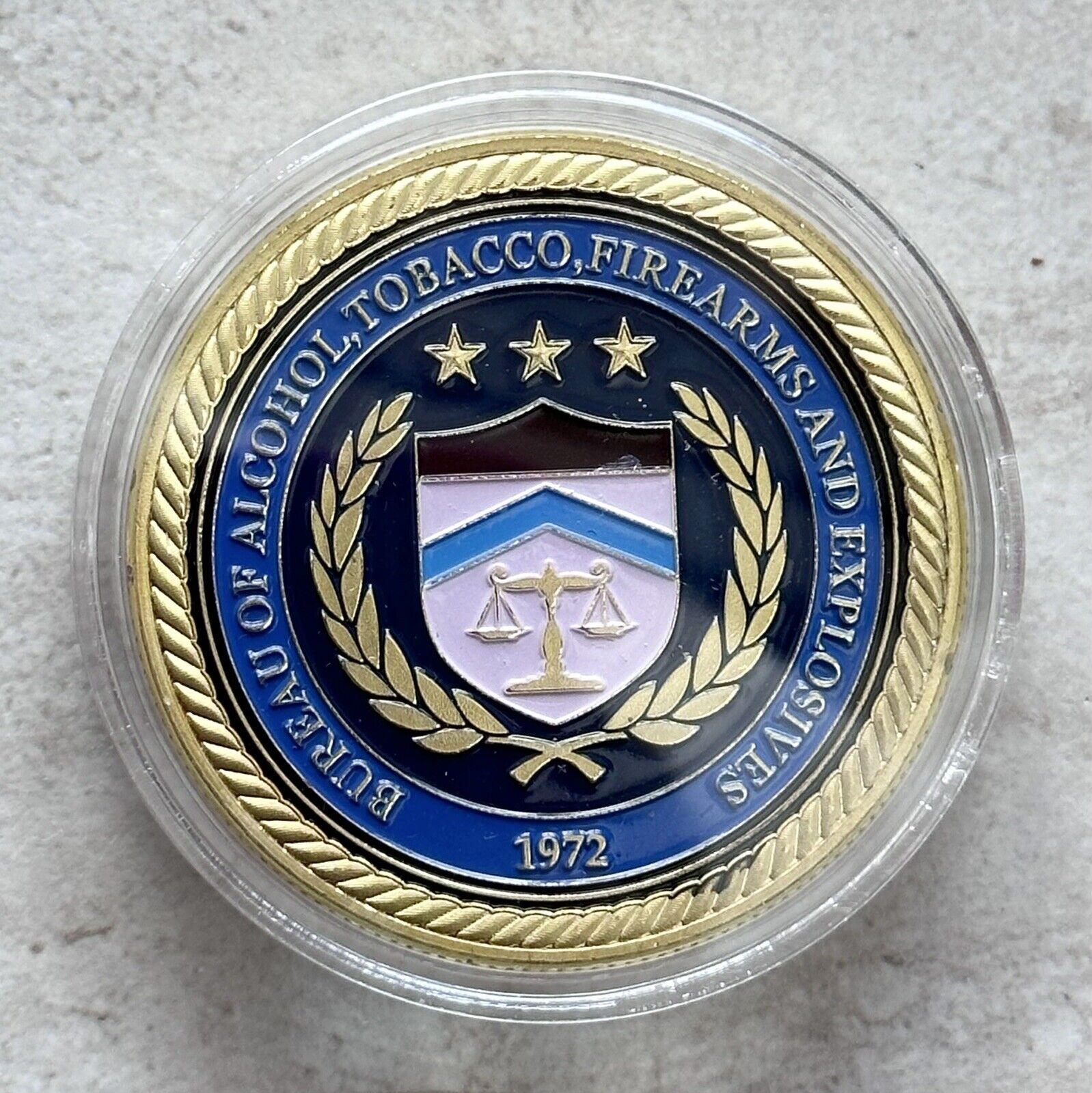 DEPT OF ALCOHOL, TOBACCO, FIREARMS & EXPLOSIVES (ATF) Challenge Coin 