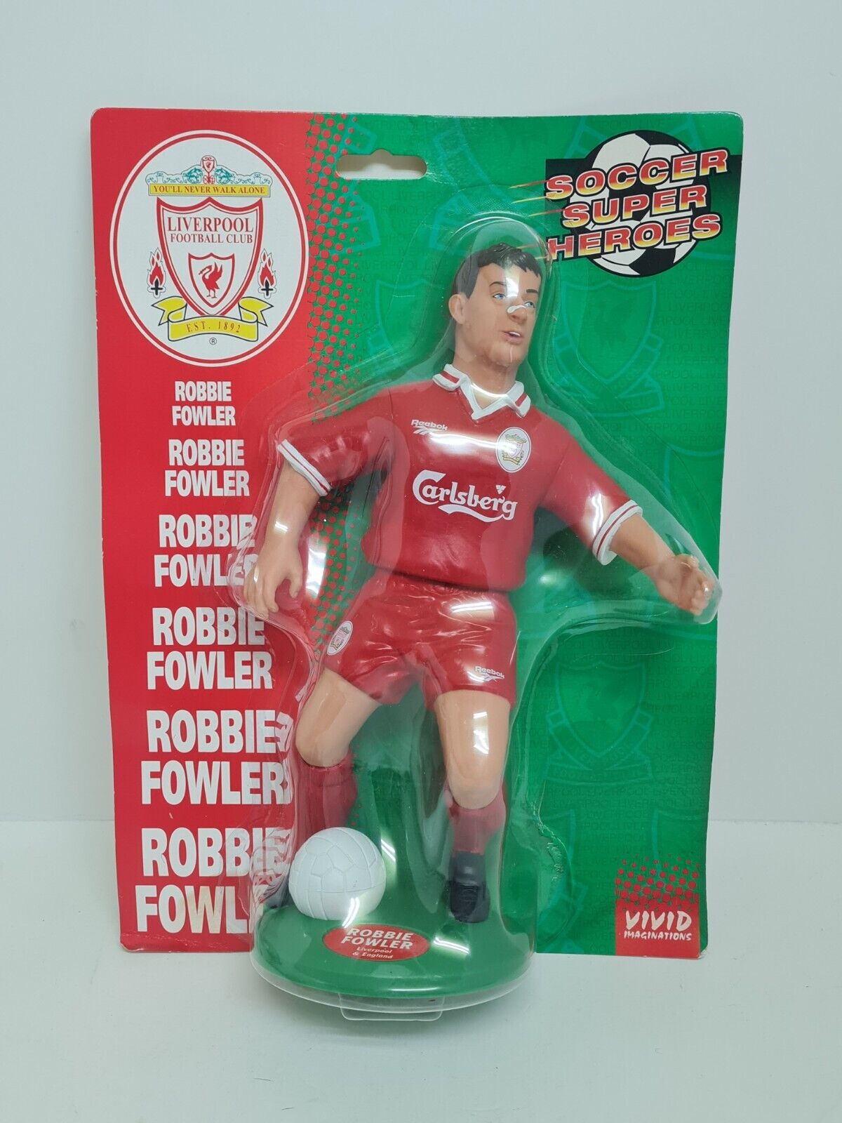 Liverpool Robbie Fowler 1996 Original Vivid Imaginations Soccer Figure - 