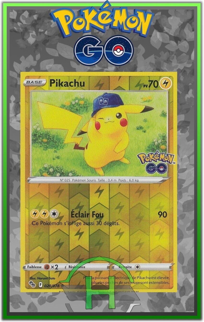 Pikachu Reverse - EB10.5:Pokemon Go - 028/078 - French Pokemon Card