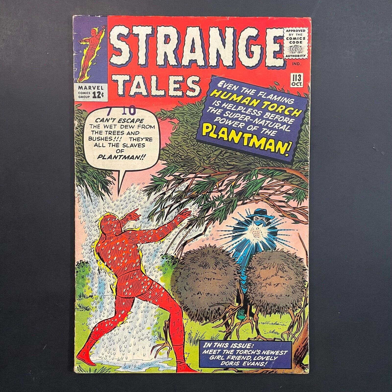 Strange Tales 113 1st Plantman Silver Age Marvel 1963 Stan Lee Human Torch comic