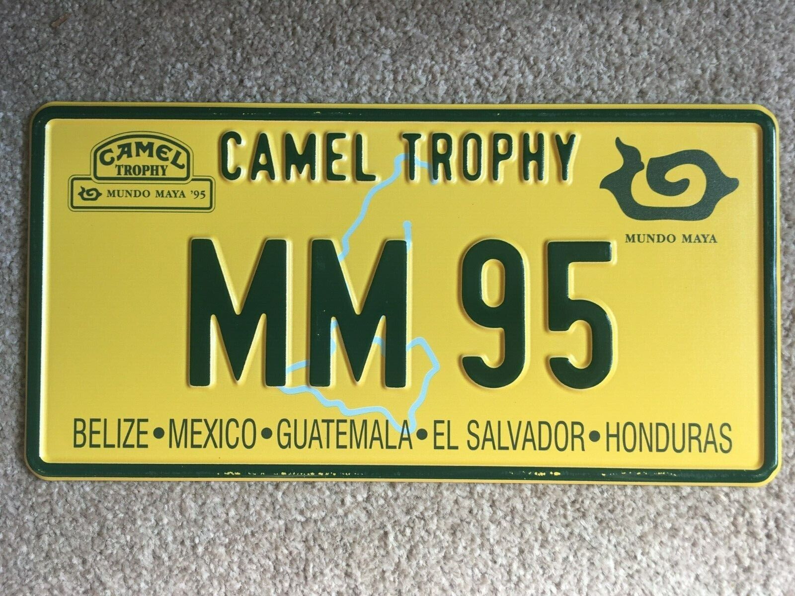 Camel Trophy Land Rover number plate/convoy plaque - MM95 CT96 CT97 CT98