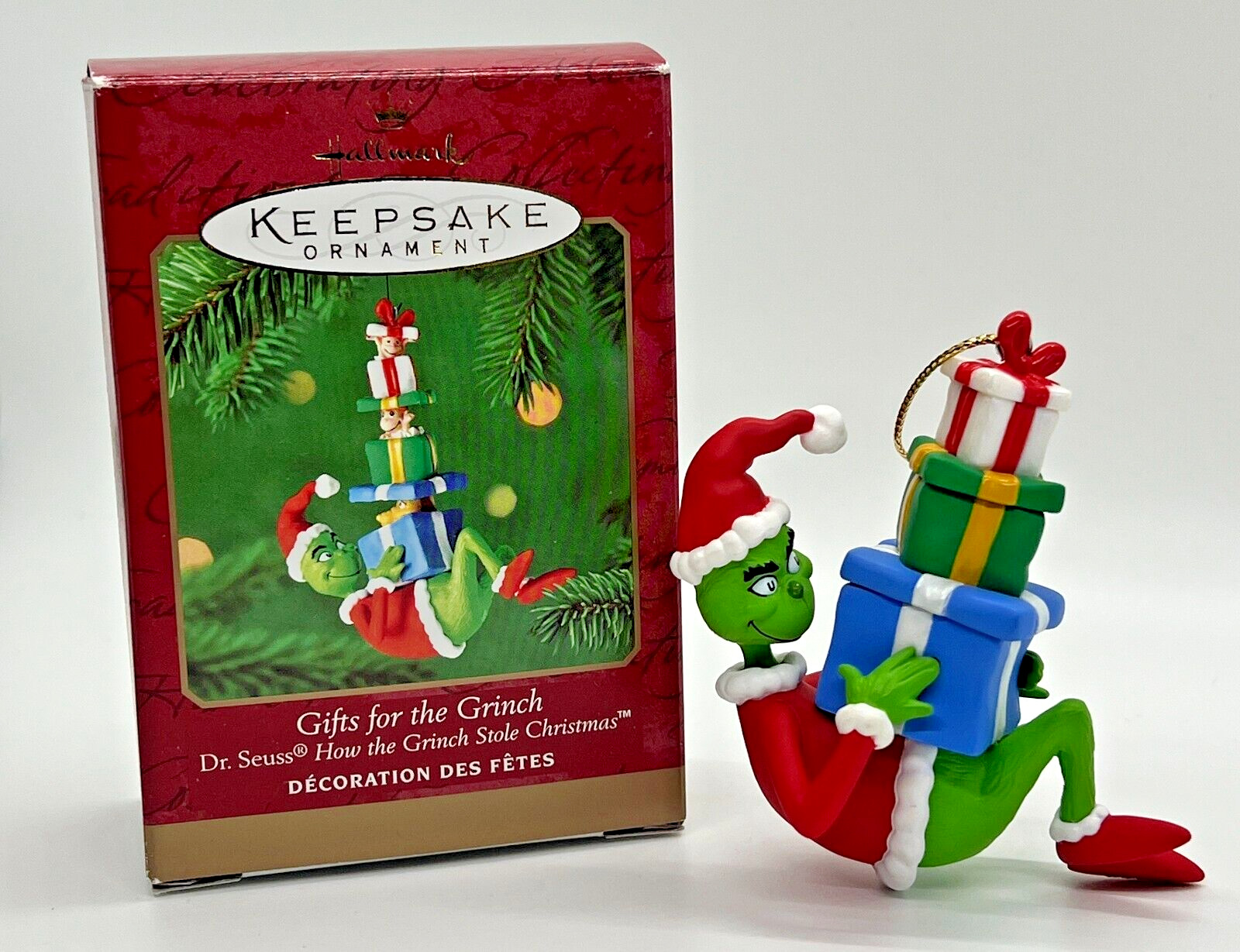 Vintage 2000 Hallmark Keepsake Ornament Gifts for the Grinch Dr. Seuss