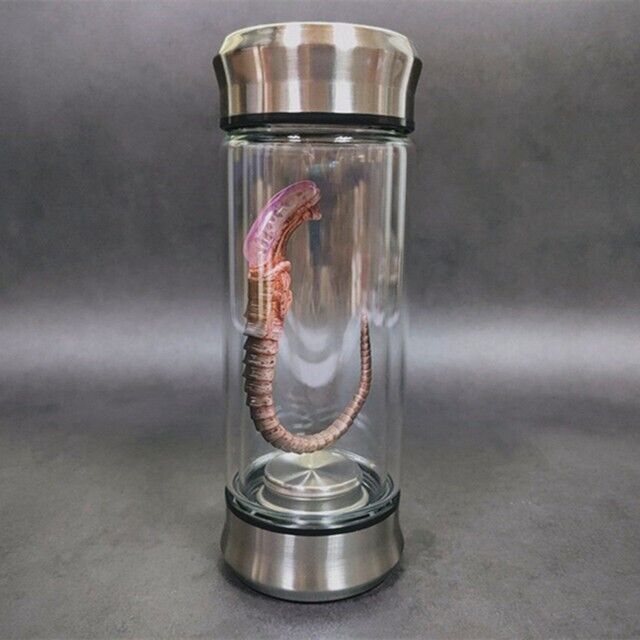 Alien Silver Jar Xenomorph Specimen Embryo Alien Glass Jar Movie Prop Replica