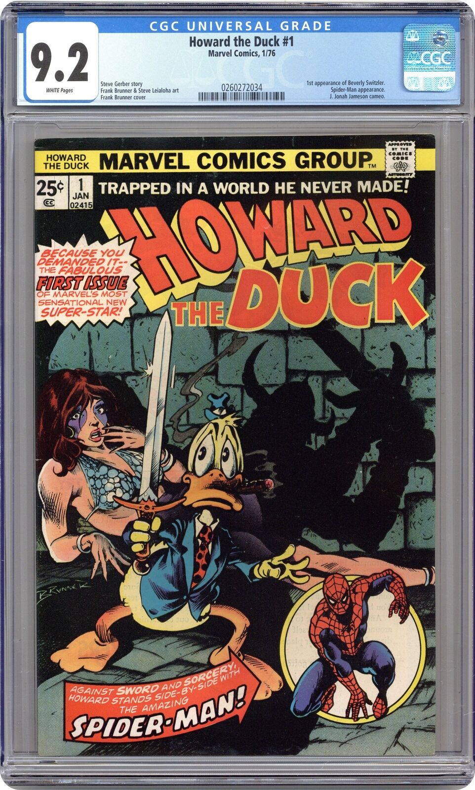 Howard the Duck #1 CGC 9.2 1976 0260272034