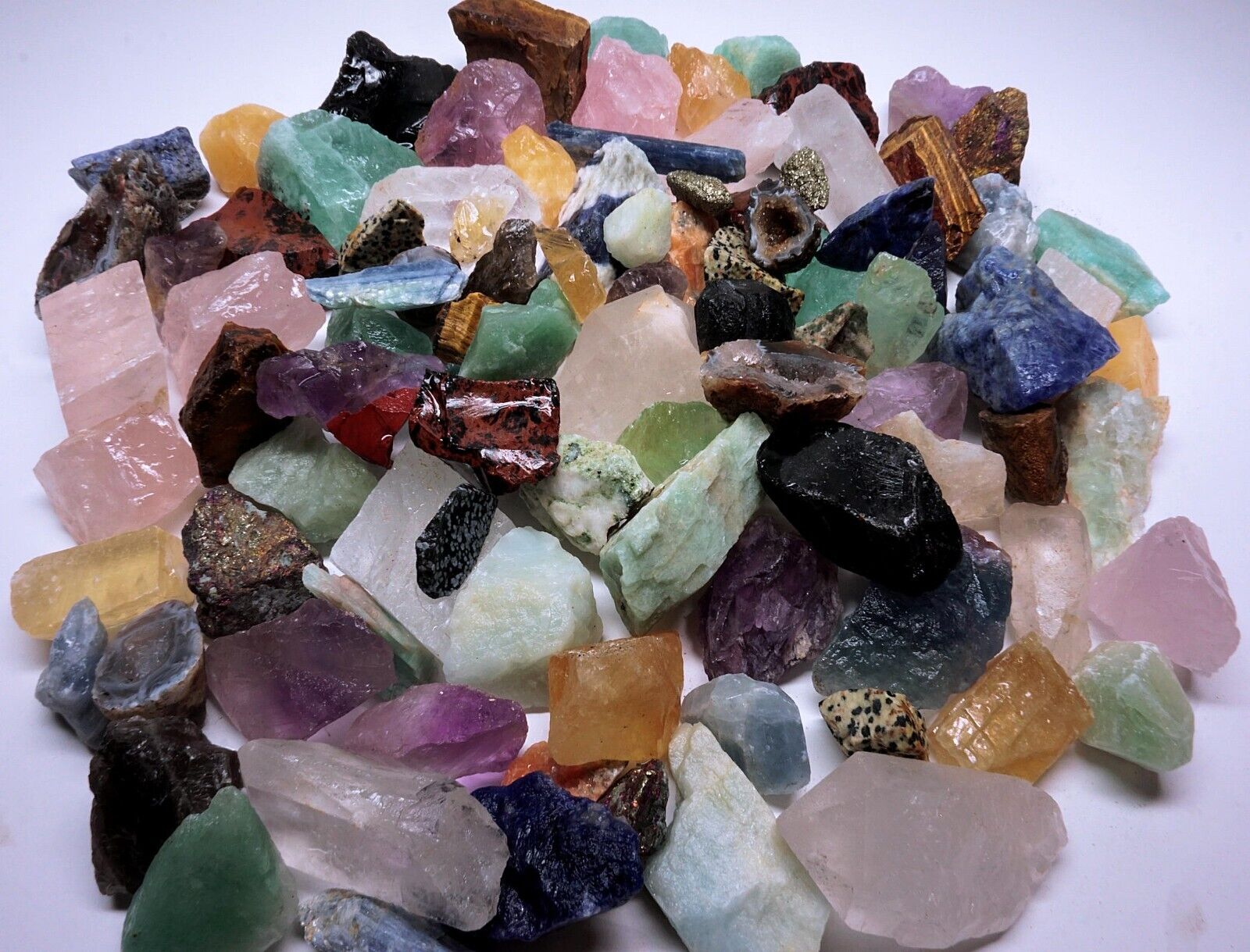 Crafters Collection 2 Pounds Natural Gems Crystals Minerals Stones