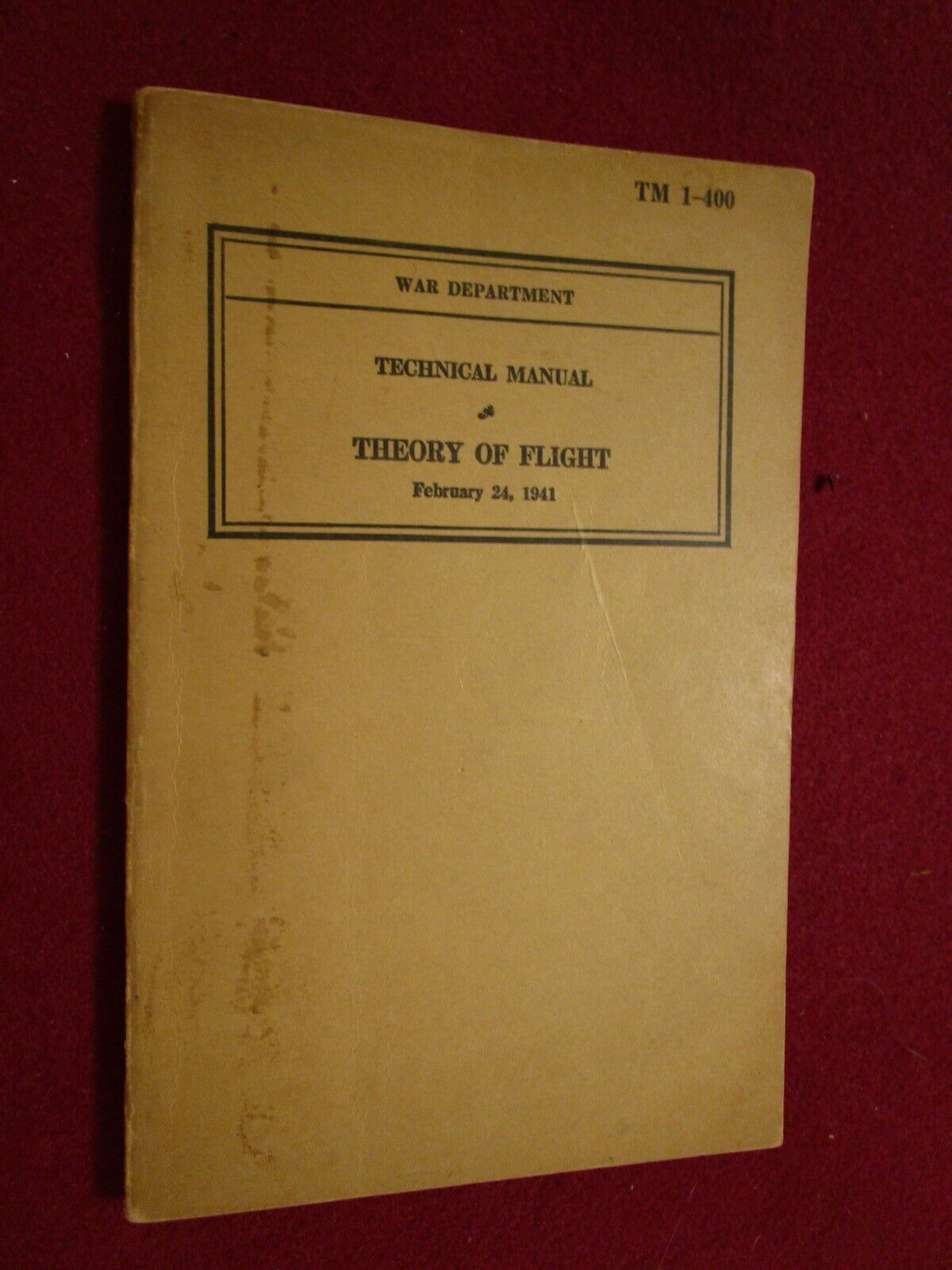 Feb 1941 War Dept. Book: \