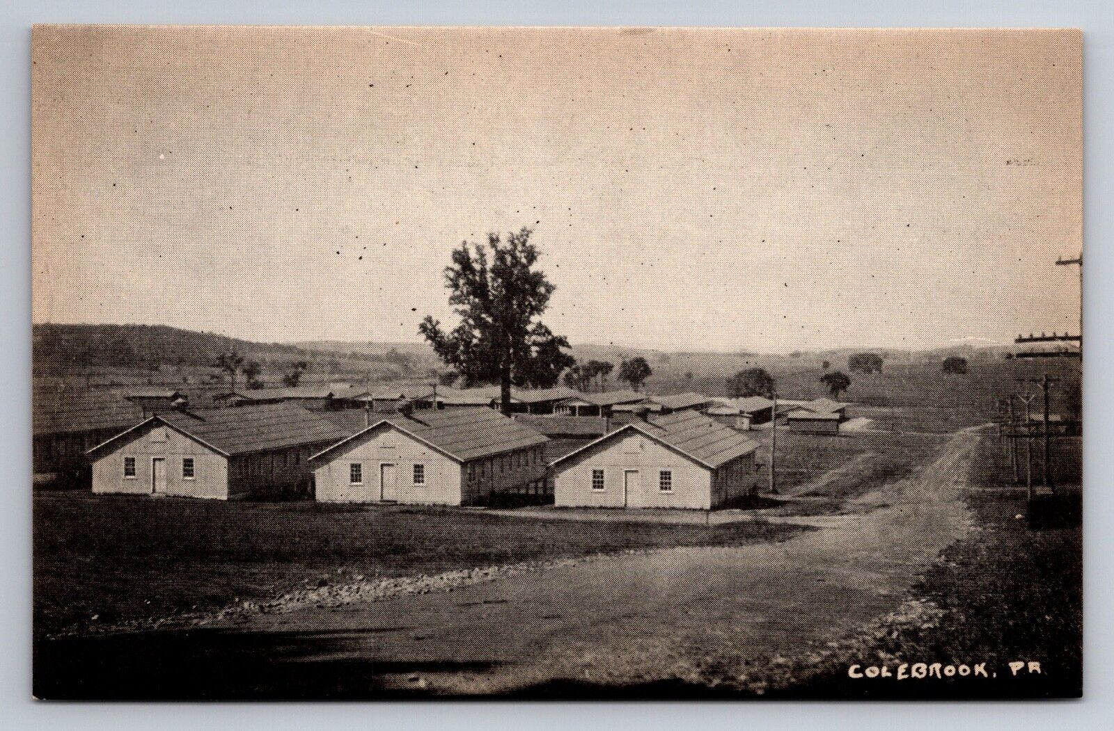 View of housing COLEBROOK PA Lebanon County Vintage Unposted C.1917 Postcard