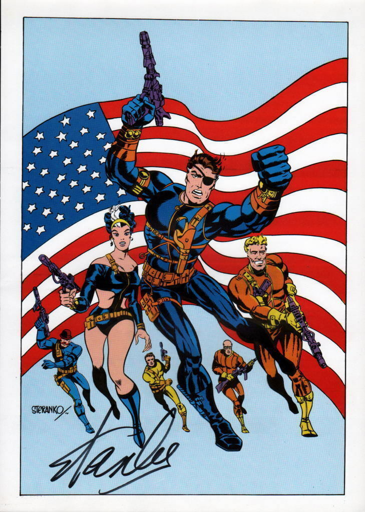 Vintage Marvel 1978 NICK FURY - S.H.I.E.L.D Poster HAND SIGNED STAN LEE PSA/DNA