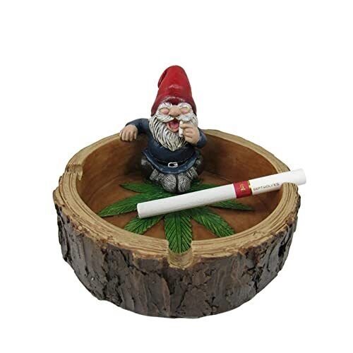 420 Leaf Gnome Cigarette Ashtray Ash Tray