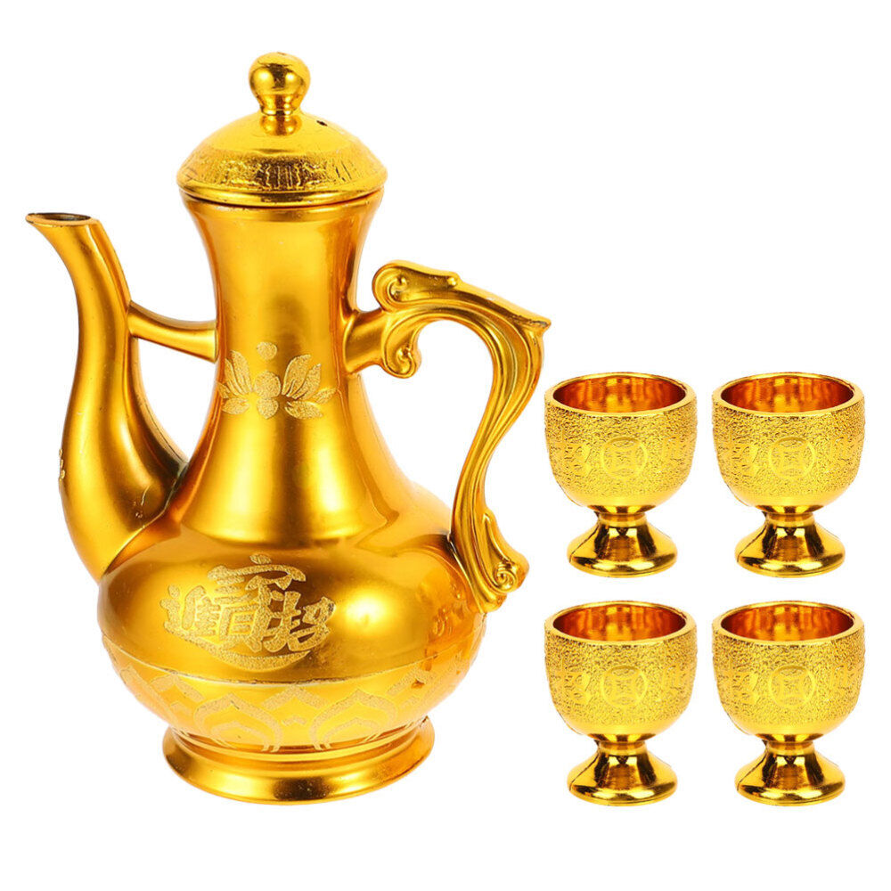 Set Altar Cup Water Offering Cup Buddhist Worship Cup Buddhist Wine Pot