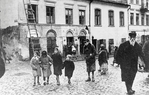 The Lublin ghetto Poland early 10th century Photograph 1920 Old Photo
