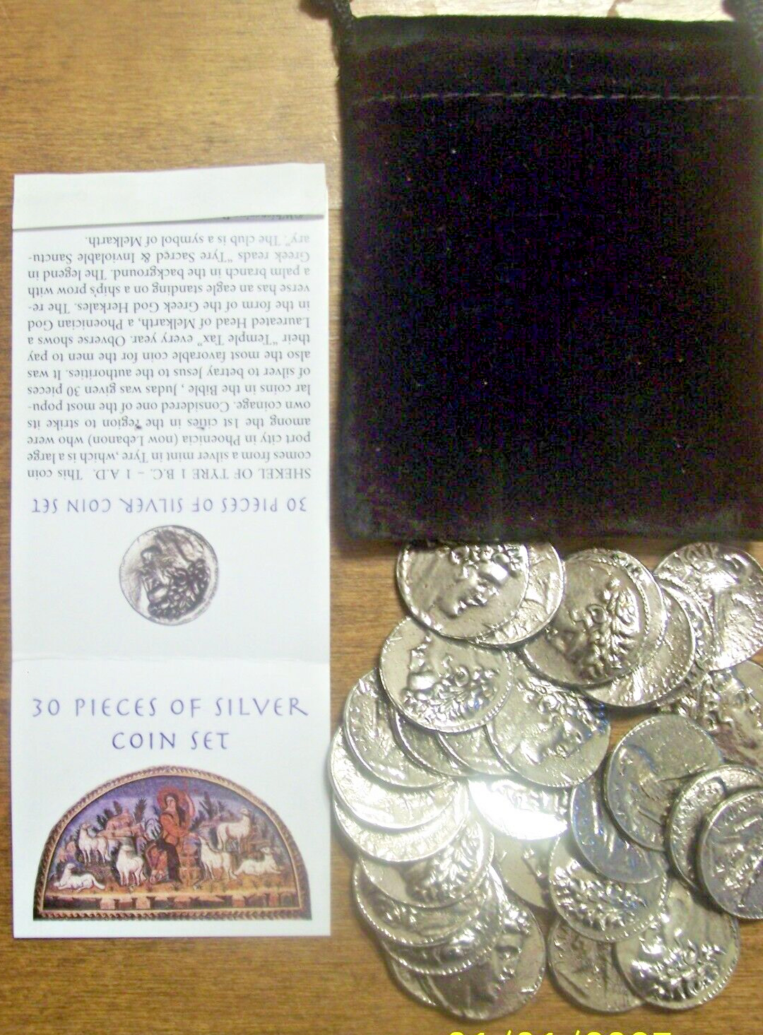 Coin Replicas 30 Pieces of Silver (not real coins) for Educational Resource