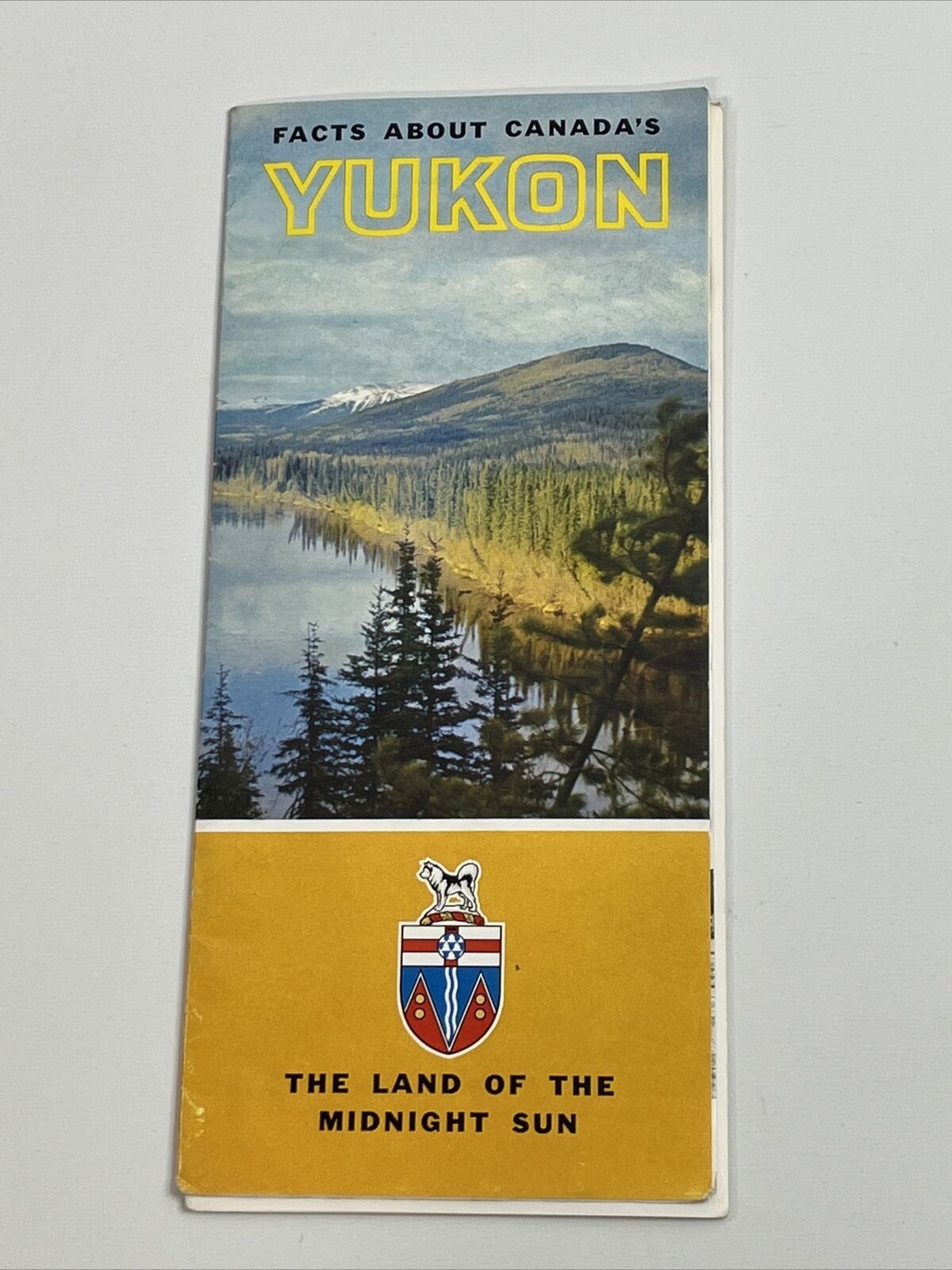 Facts About Canada\'s Yukon Territory Vintage Travel Brochure Map