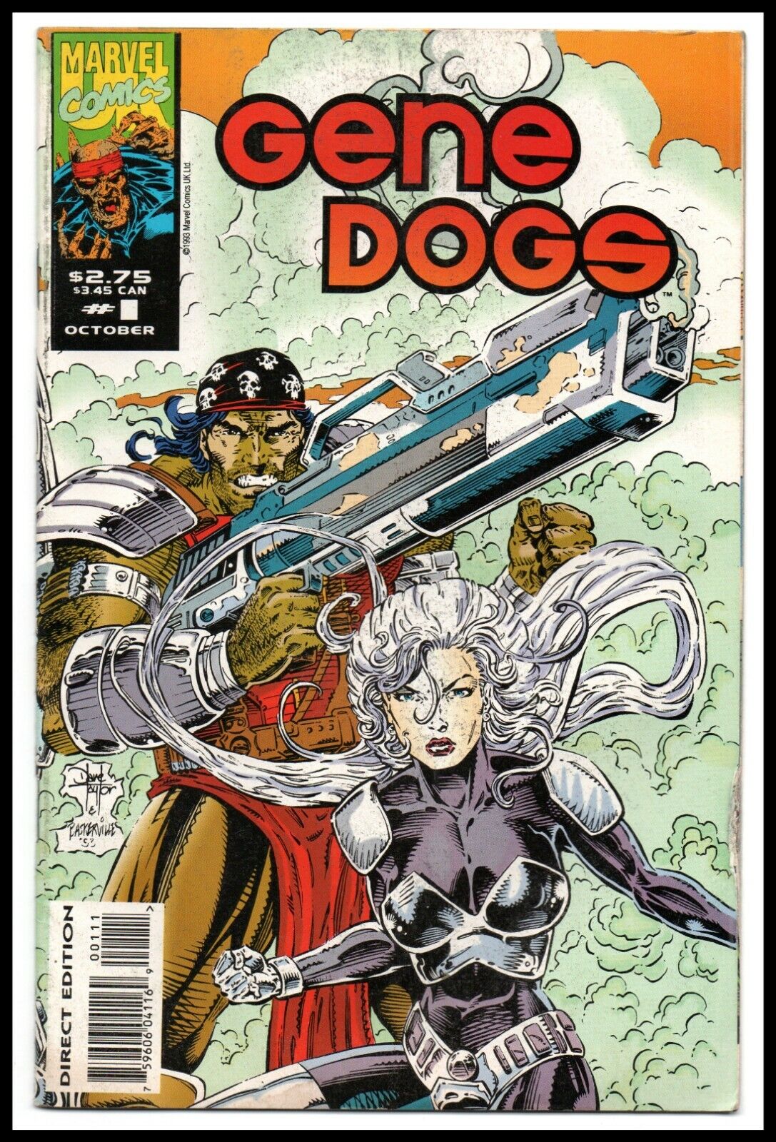 Marvel Comics Gene Dogs October 1993 #1 Condition VG