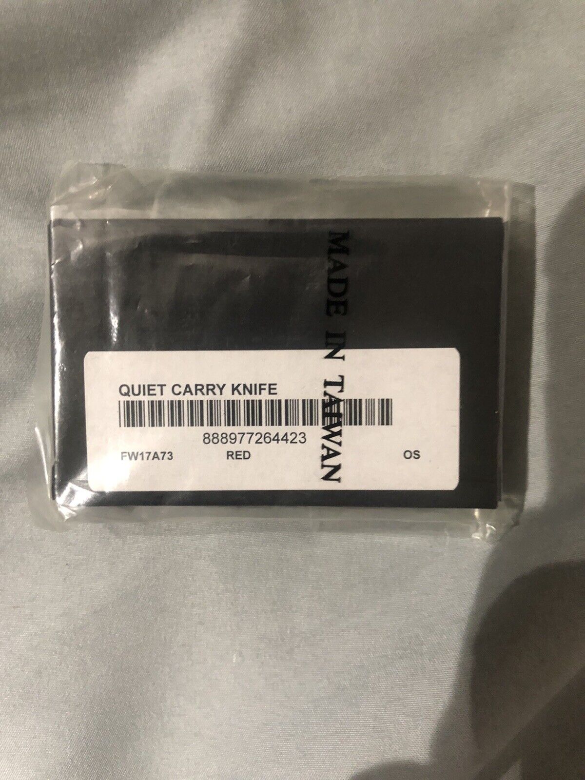 Supreme Quiet Carry Knife Red Box Logo FW17 OS Accessory