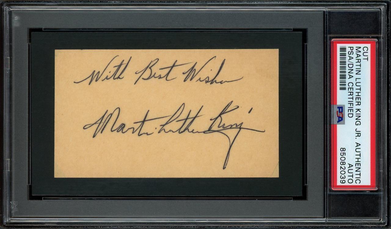 MARTIN LUTHER KING JR. (1929-1968) autograph | Signed - PSA/DNA certified bold