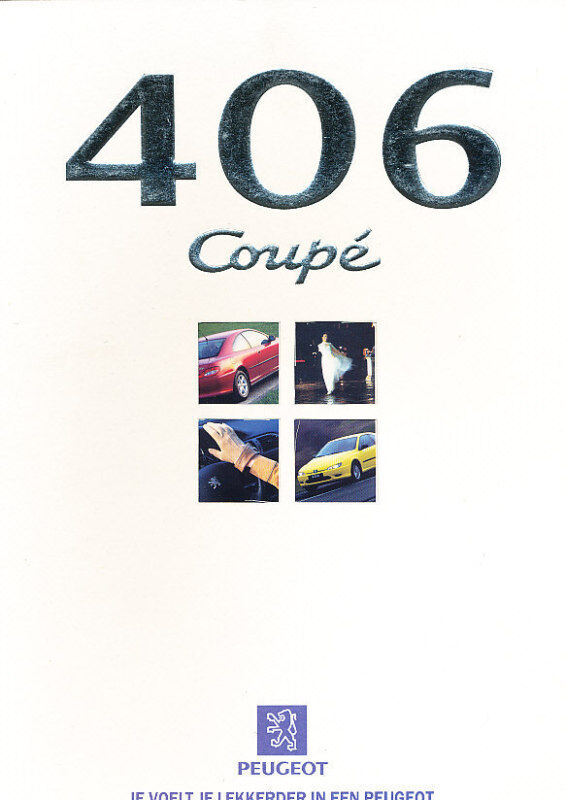 1998 Peugeot 406 Coupe Original Dutch Sales Brochure