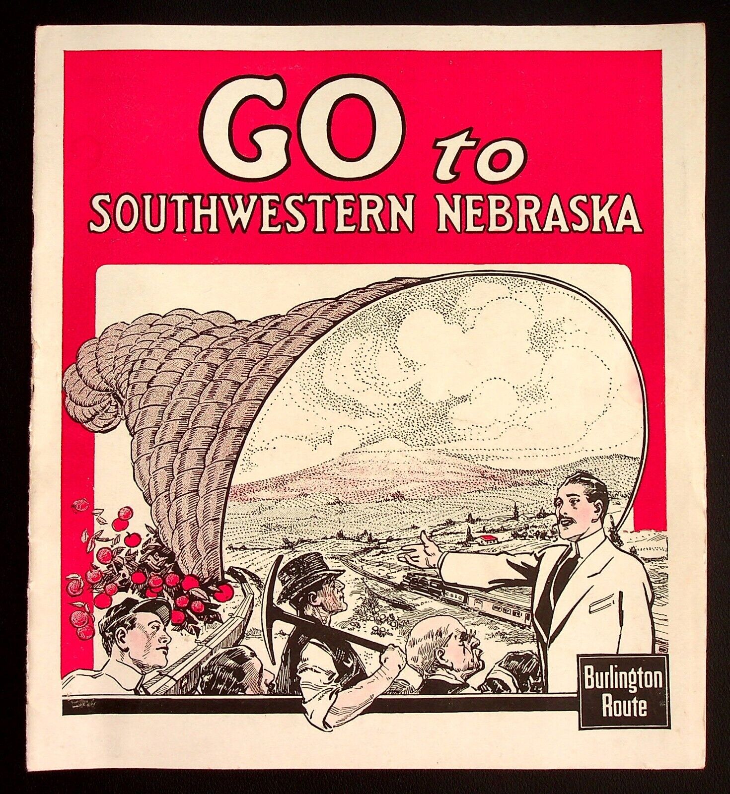 Burlington Route Go To Southwestern Nebraska Brochure Train 1920s 30s Map Photos