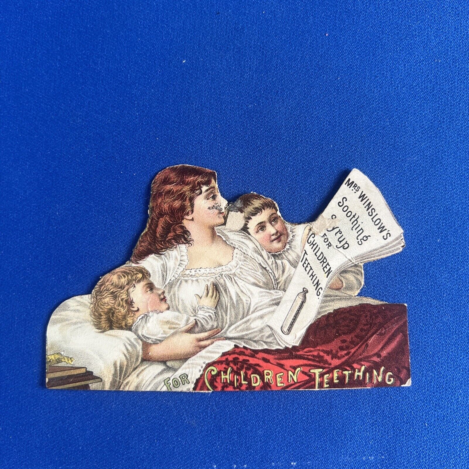 Victorian Trade Card Mrs Winslows Soothing Syrup For Children Teething #B125