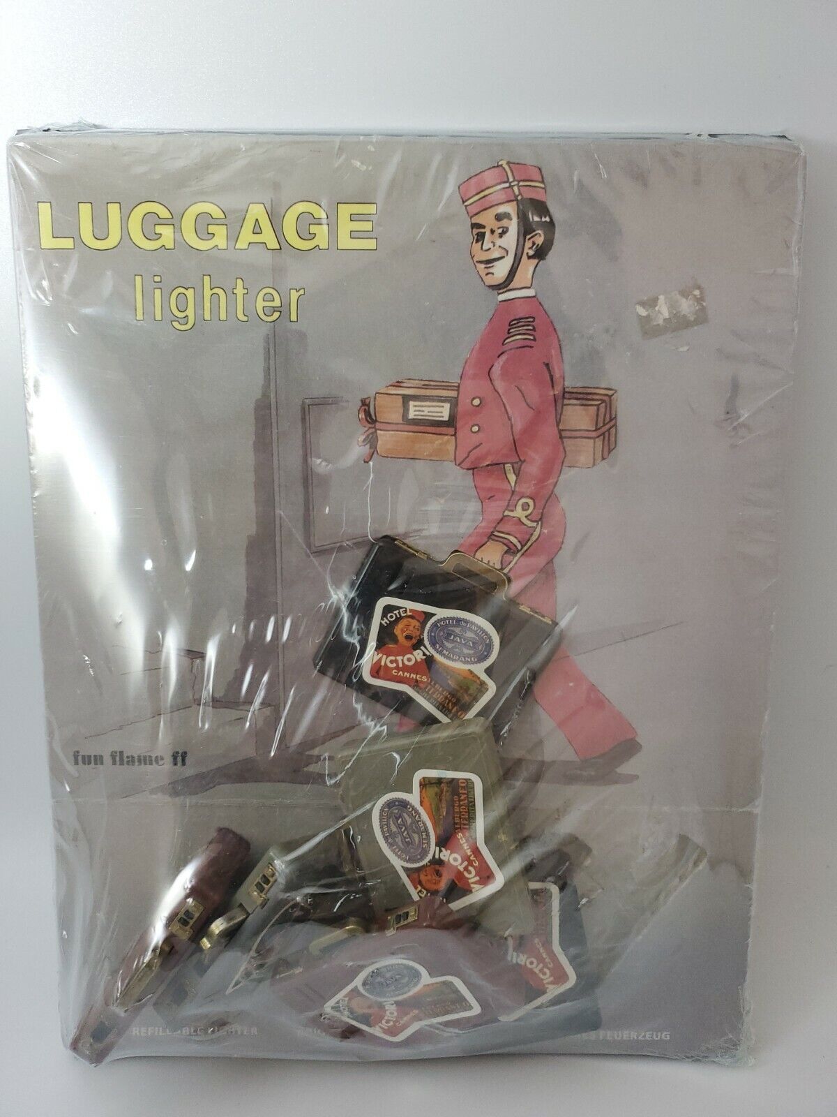 Vintage Luggage Cigarette Lighter Full Store Display NEW RARE 
