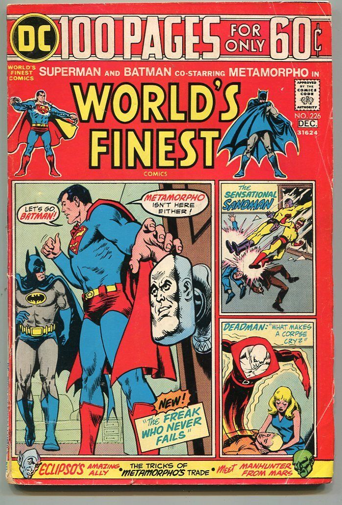 World's Finest 226 VG+ Superman Batman Dc comics *CBX1U