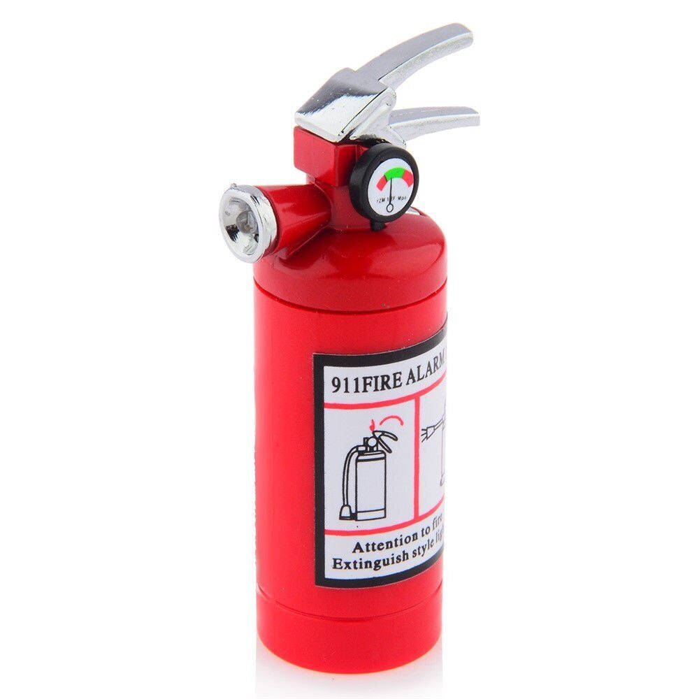 Collectible Novelty Fire Extinguisher Design Butane Refillable Lighter