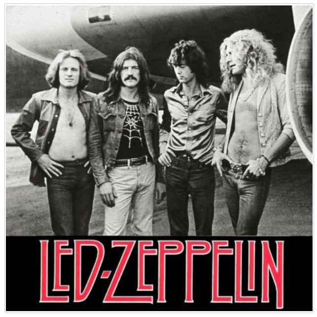 Led Zeppelin Die Cut Glossy Fridge Magnet
