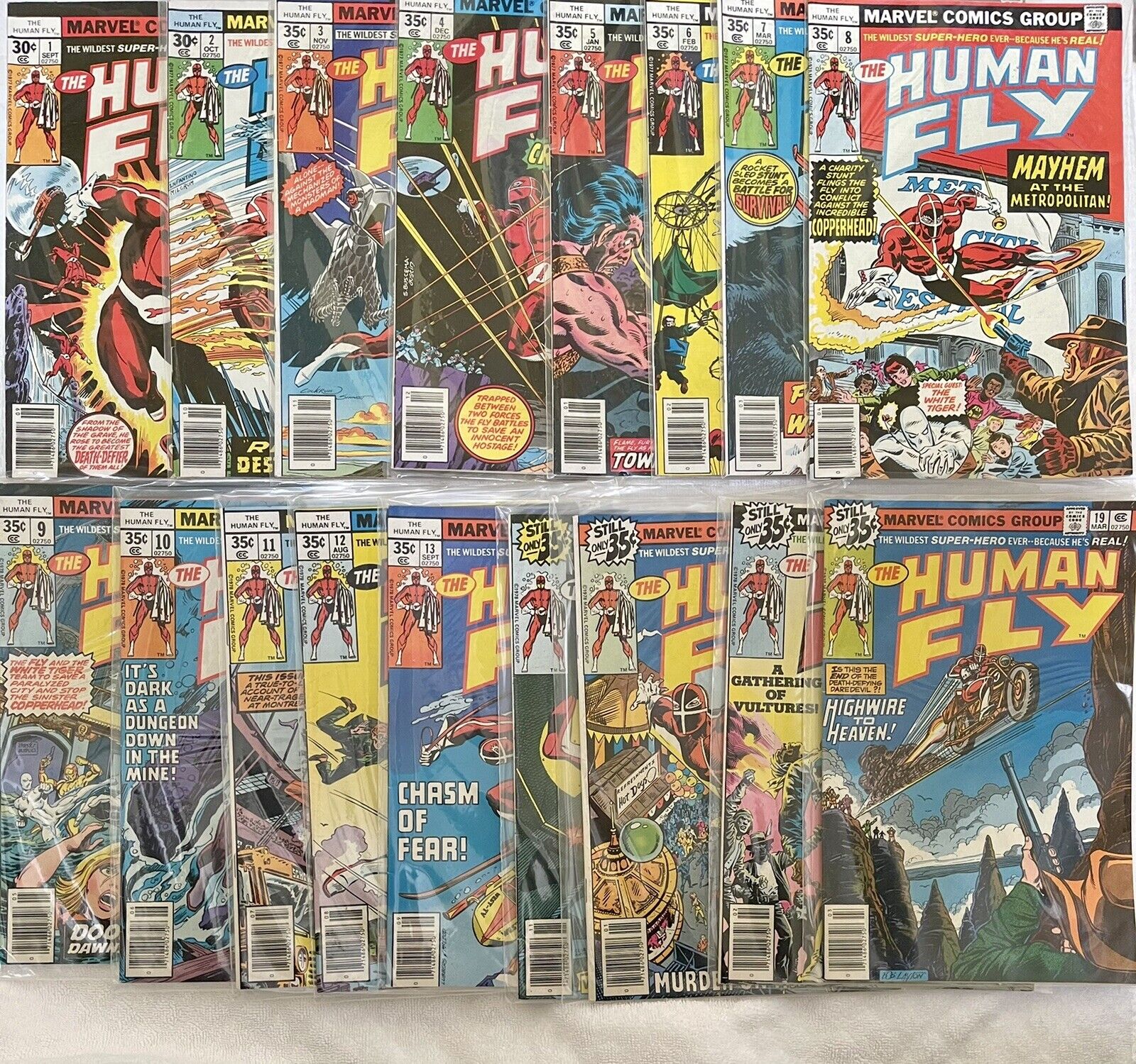 The Human Fly (Marvel, 1978) #1-13, 15, 17-19 