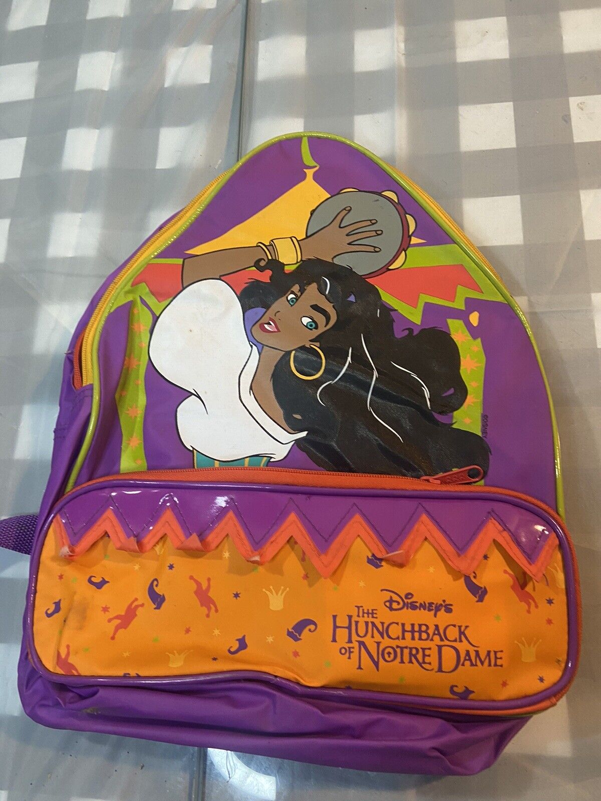 Vintage Disney Esmeralda from the Hunchback of Notre Dame backpack