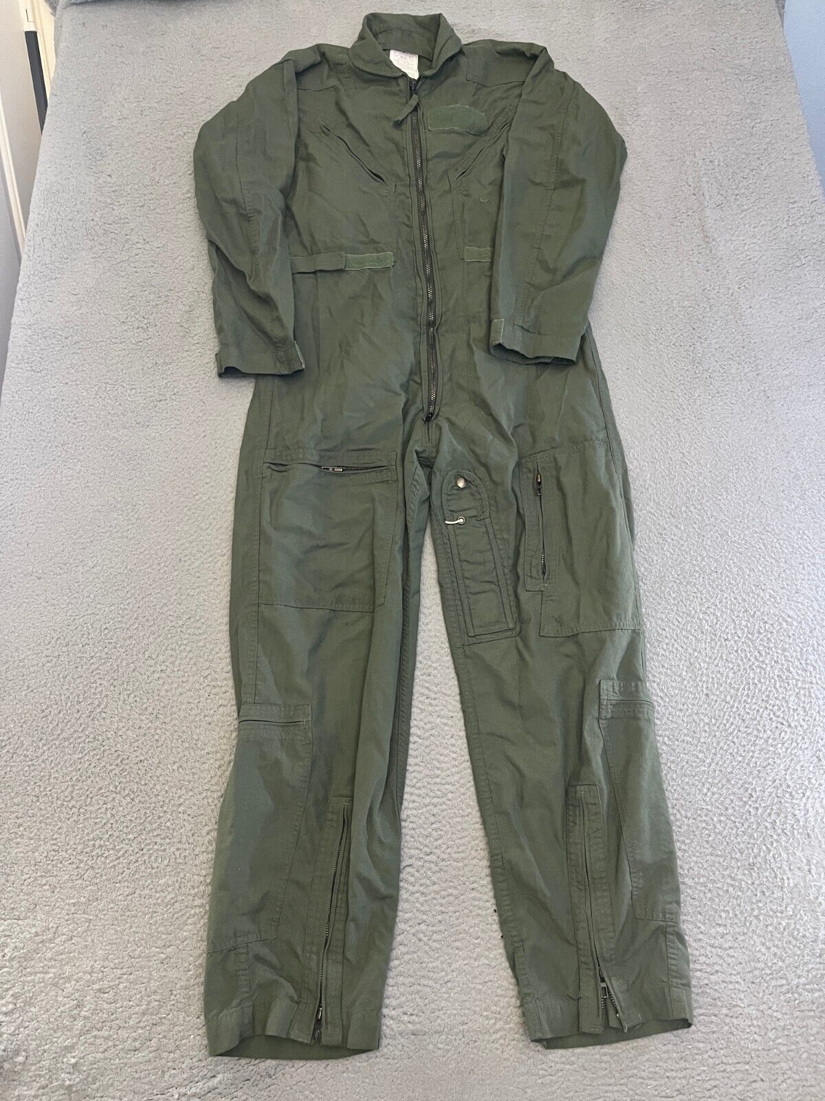 US Military Coveralls Flyers CWU 27/P Size 40 R Green